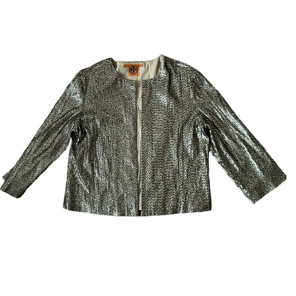 Tory Burch gold & black sequin jacket SZS - Picture 8 of 12
